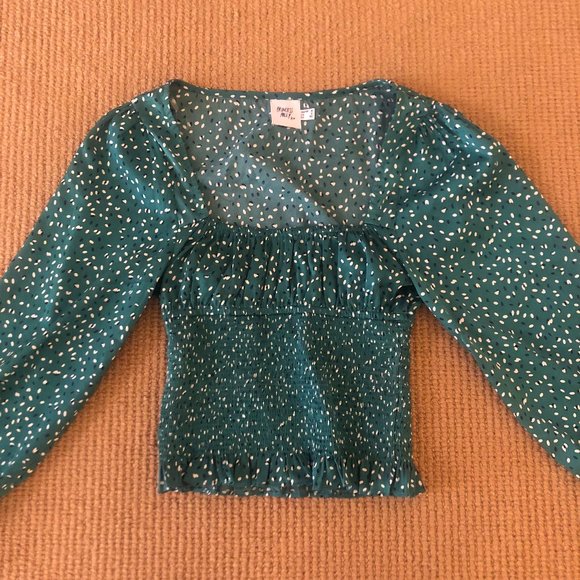 Princess Polly Melvin Top Green Size 0 - Picture 5 of 7